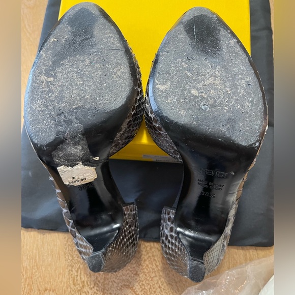 Fendi Python 4” Pumps Size 38.5 - Picture 9 of 9